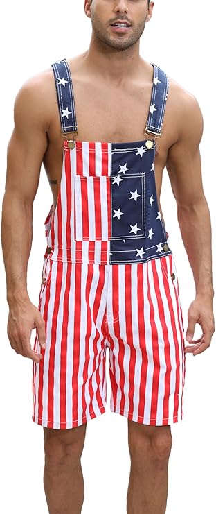 Stars & Stripes Short Overalls