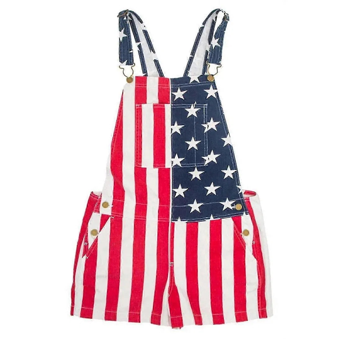 Stars & Stripes Short Overalls